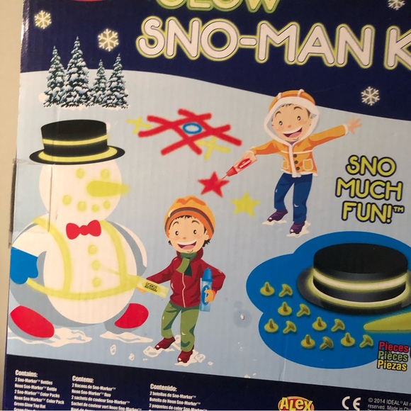 NWT GLOW Snowman decorating kit new in box - Picture 9 of 9